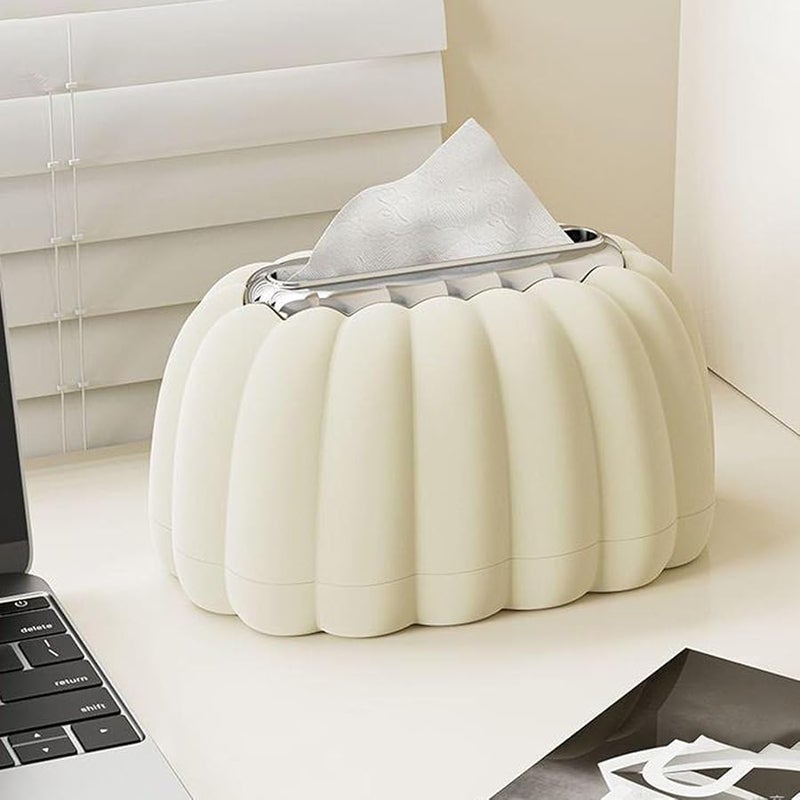 غطاة علبة المناديل على شكل قرع منظِّم تخزين متعدد الأغراض لديكور المنزل - Image 3